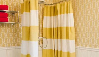 Art Deco Bathroom With Shower Curtain