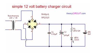 Automatic 12 Volt Battery Charger Circuit Diagram