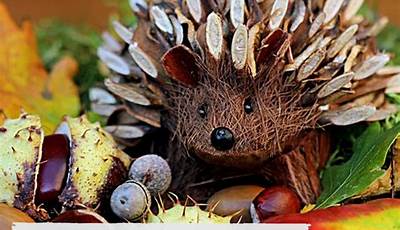 Autumn Nails Hedgehog