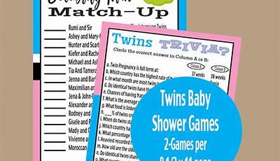 Baby Shower Games For Twins