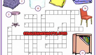 Backless Living Room Furniture Crossword Clue