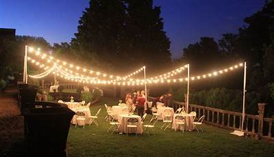 Backyard Lights For Party