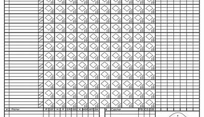 Baseball Printable Score Sheet
