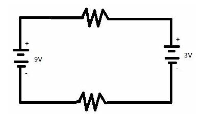 Battery In Circuit Diagram Positive Negative