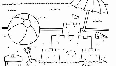 Beach Coloring Pages Printable