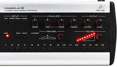 Behringer P16 I Manual