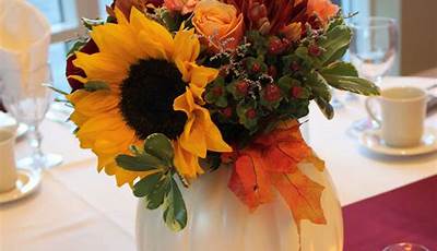 Big Fall Table Centerpieces