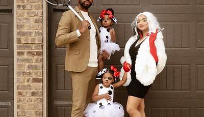 Black Family Halloween Costumes For 4