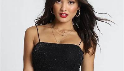 Black Hoco Dress Jewelry