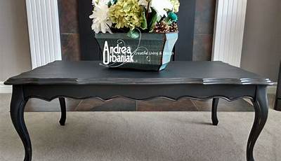 Black Painted Coffee Table Ideas