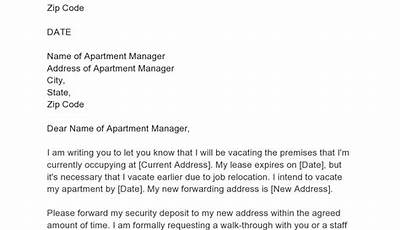 Breaking Lease Due To Job Relocation Letter Sample