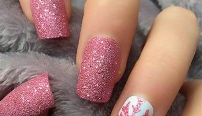 Bright Pink Christmas Nails