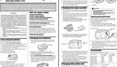 Brother P-Touch Manual Pdf