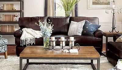 Brown Leather Couch Coffee Table Ideas