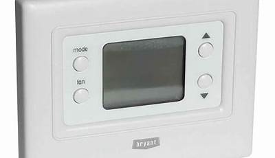 Bryant Programmable Thermostat Manual
