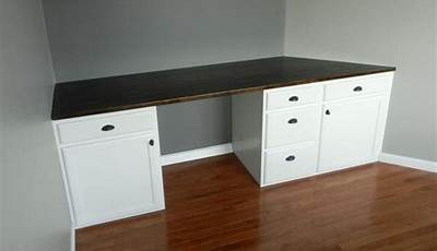 Build A Desk With Base Cabinets