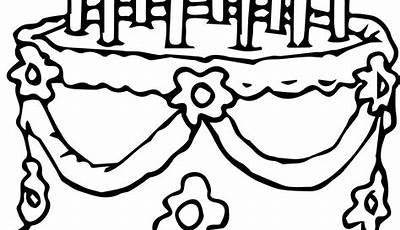 Cake Coloring Pages Printable