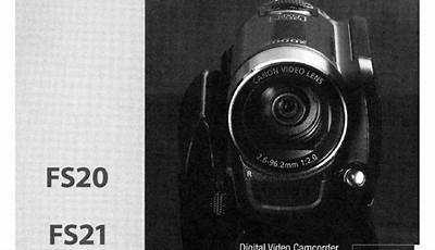 Canon Fs 100 Manual