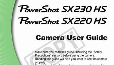 Canon Sx230 Manual