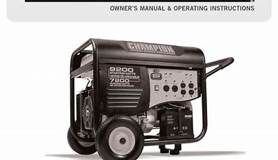 Champion 41533 Owner's Manual And Operating Instructions