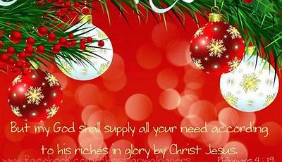 Christmas Bible Verse Wallpaper Red