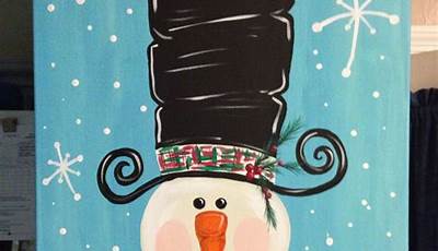 Christmas Canvas Paintings For Kids Easy