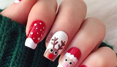 Christmas Inspired Gel Nails