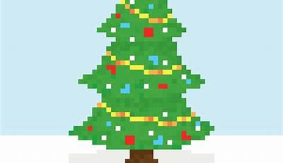 Christmas Minecraft Pixel Art
