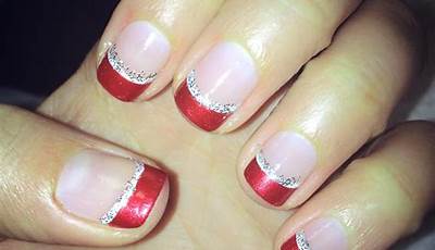 Christmas Nails French Tip Red