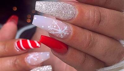 Christmas Nails Red Trendy