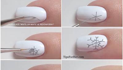 Christmas Nails Snowflake How To