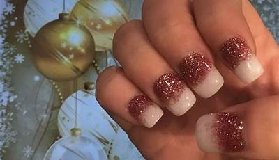Christmas Nails With Dip
