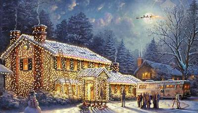Christmas Painting Background