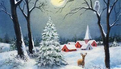 Christmas Painting Scene