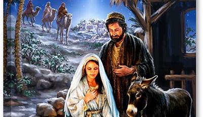 Christmas Paintings Baby Jesus