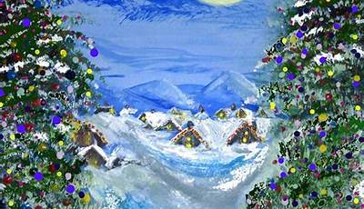 Christmas Paintings North Pole