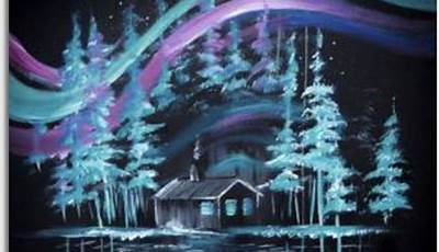 Christmas Paintings On Canvas Black Background