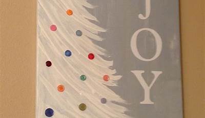 Christmas Paintings On Canvas Easy Diy