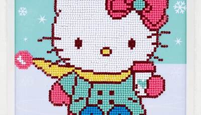 Christmas Paintings On Canvas Hello Kitty