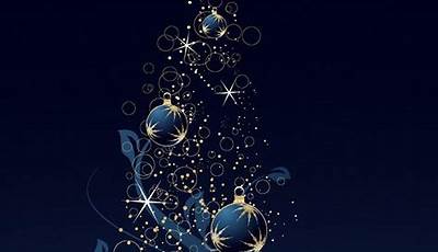 Christmas Phone Wallpaper Aesthetic Blue