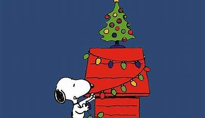 Christmas Phone Wallpaper Aesthetic Snoopy