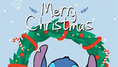 Christmas Stitch Disney Wallpaper Iphone Aesthetic