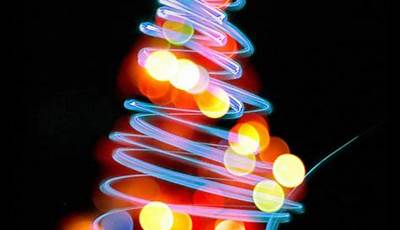 Christmas Tree Lights Phone Wallpaper