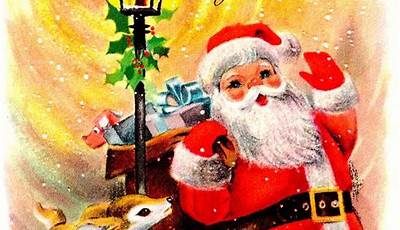 Christmas Wallpaper Iphone Vintage Santa