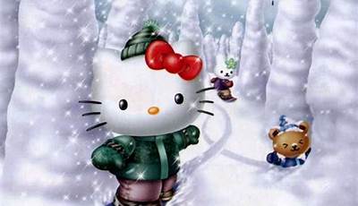 Christmas Wallpaper Of Hello Kitty