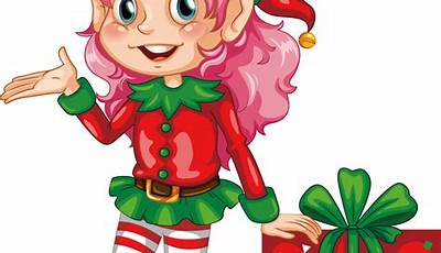 Christmas Wallpaper Pink Elf