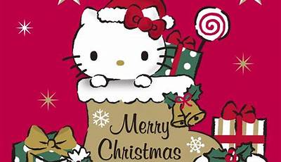 Christmas Wallpaper Pink Hello Kitty