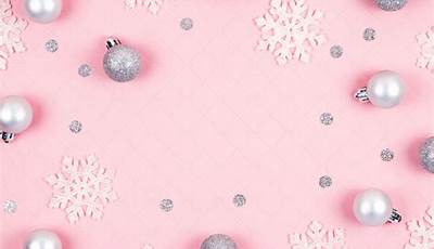 Christmas Wallpaper Pink White