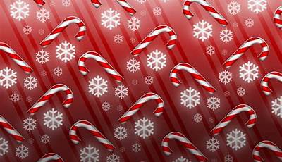 Christmas Wallpaper Red Candy Canes