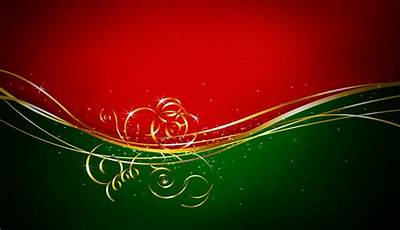 Christmas Wallpaper Red Green Gold